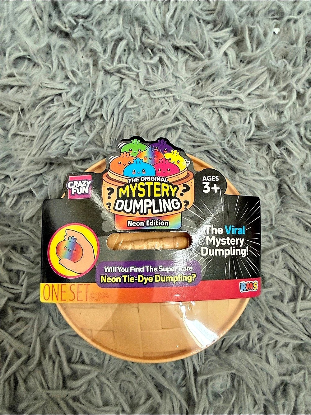 RMS The Original Mystery Dumpling: Neon Tie-Dye Dumpling? Mystery Dumpling Toy